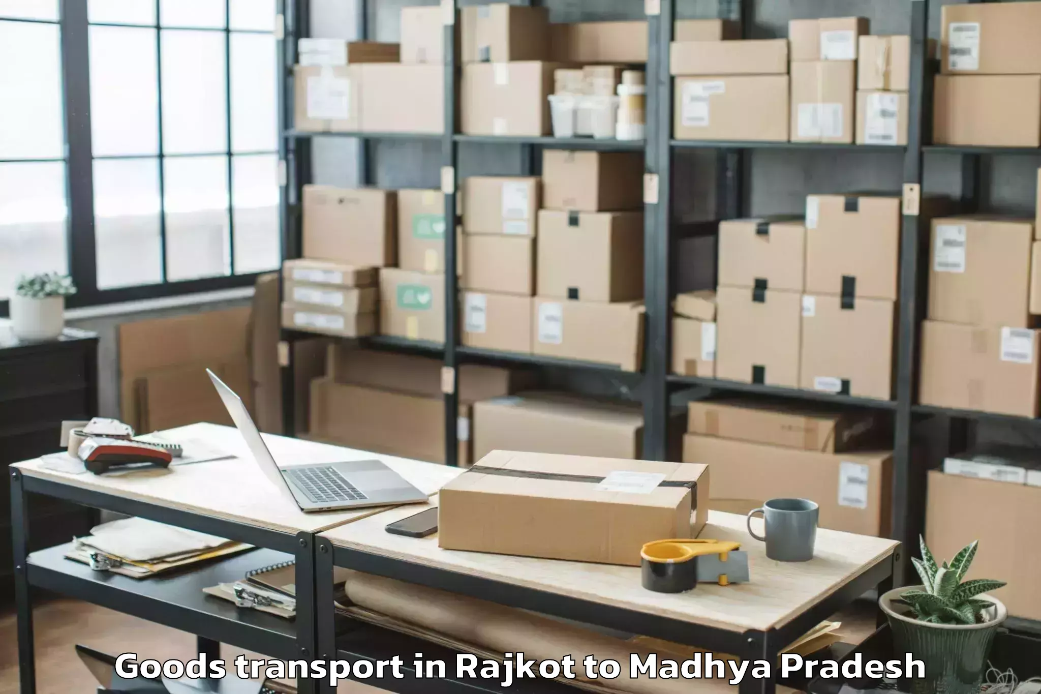 Book Rajkot to Teonthar Goods Transport